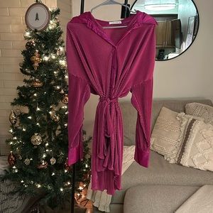 12th tribe tie long sleeved dress